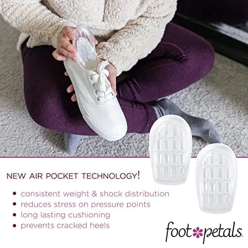 Foot Petals Heel Cups | Prevent Cracked Heels & Stabilize Heels in Women's Shoes thumbnail 2