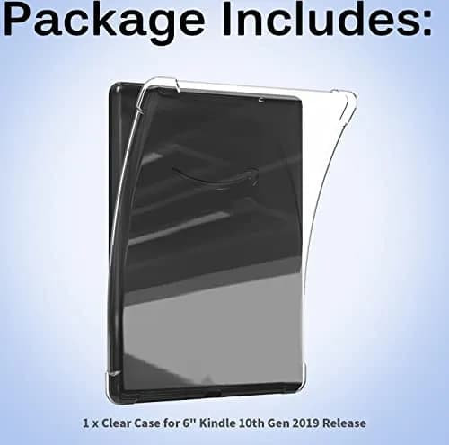 KEEXYICC Clear Case for Kindle 10th Gen 2019 | Slim Impact-Resistant Silicone Cover (6") thumbnail 7