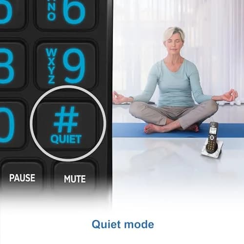 AT&T DECT 6.0 Cordless Phone with Call Block | Marble Finish, 2" Backlit Display, Full-Duplex Speakerphone thumbnail 8