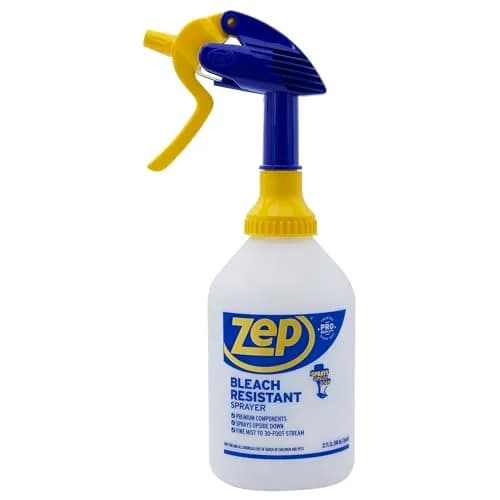 Zep Bleach Resistant Sprayer 32oz | Adjustable Nozzle, 30ft Stream, Commercial & Residential Use thumbnail 1