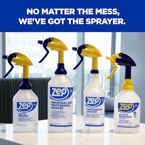 Zep Bleach Resistant Sprayer 32oz | Adjustable Nozzle, 30ft Stream, Commercial & Residential Use thumbnail 6