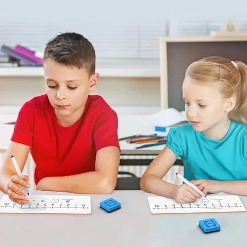 Scribbledo Dry Erase Number Line Board 12x4 Inches (30.5x10.2 cm) 2 Pack | Math Practice for Grades 1-3 thumbnail 8