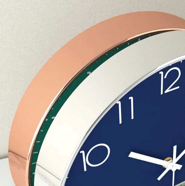 YTAONS 12 in Wall Clock Non-Ticking Quartz Silent Battery Operated Round Clocks (Green) | Modern Living Room Decor thumbnail 2