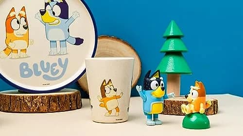 Zak Designs Bluey Kids Dinnerware Set 3 Pieces | Durable Melamine Bamboo Plate, Bowl & Tumbler for Family Meals thumbnail 8