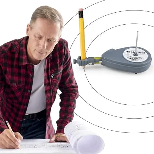 Rocksteel Roto Tape Compass | Circle Drawing & Straight Edge Tool, 5" | Accurate, Portable, Versatile thumbnail 1