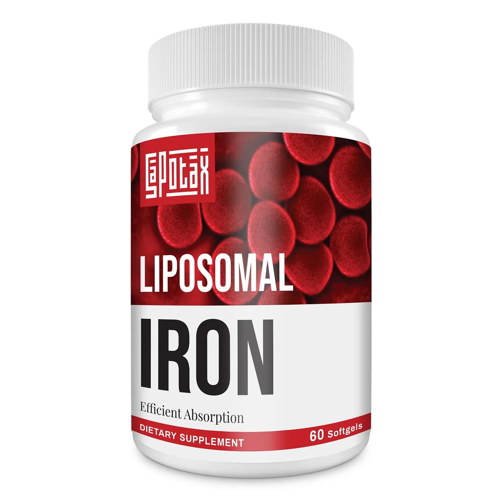 Sapotax Liposomal Fe Iron Supplement 65 mg | Blood & Energy Support for Adults - main product image