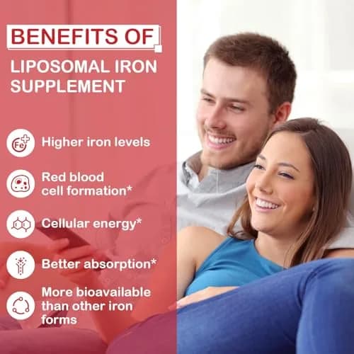 Sapotax Liposomal Fe Iron Supplement 65 mg | Blood & Energy Support for Adults thumbnail 6