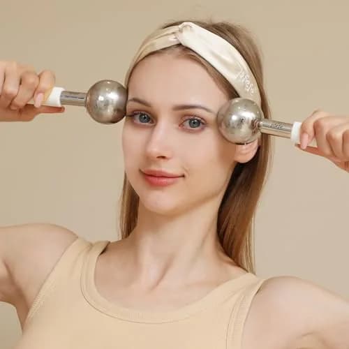 pfefe Ice Globes for Face & Eyes, Unbreakable Stainless Steel Cryo Sticks 2-Pack | Soothe Puffiness & Headaches thumbnail 5