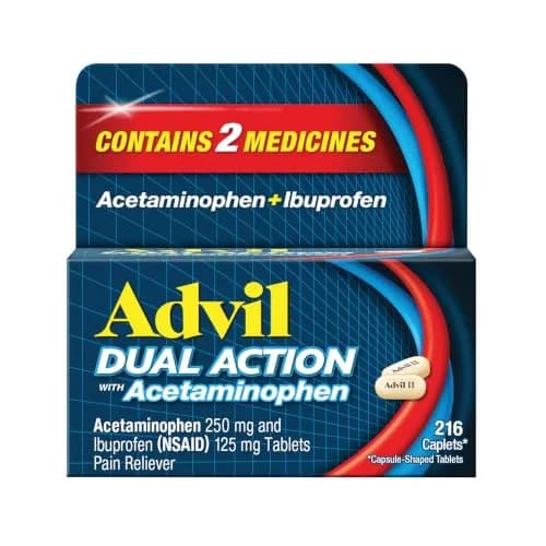 HALEON Advil Dual Action Caplets 216 | 8-Hour Pain Relief with Ibuprofen & Acetaminophen thumbnail 1