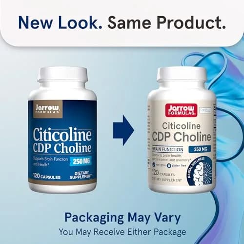 Jarrow Formulas Citicoline CDP Choline 250 MG Capsules (1440 Count, 250 mg) | Supports Brain Health, Performance & Memory thumbnail 2