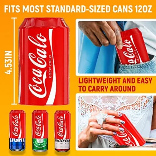 Skywin Silicone Can Covers that Look Like Soda 12 oz (355 ml) - 10 Pack | Fun Beverage Insulators for Parties & Outdoors thumbnail 4