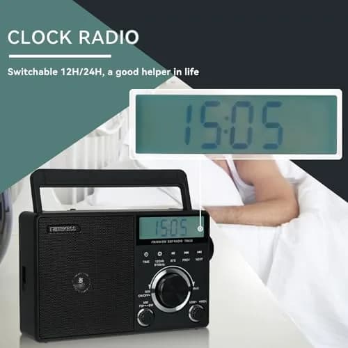 Retekess TR635 Portable Digital Radio | AM FM Shortwave Radio for Seniors & Travel thumbnail 5