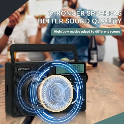 Retekess TR635 Portable Digital Radio | AM FM Shortwave Radio for Seniors & Travel thumbnail 7
