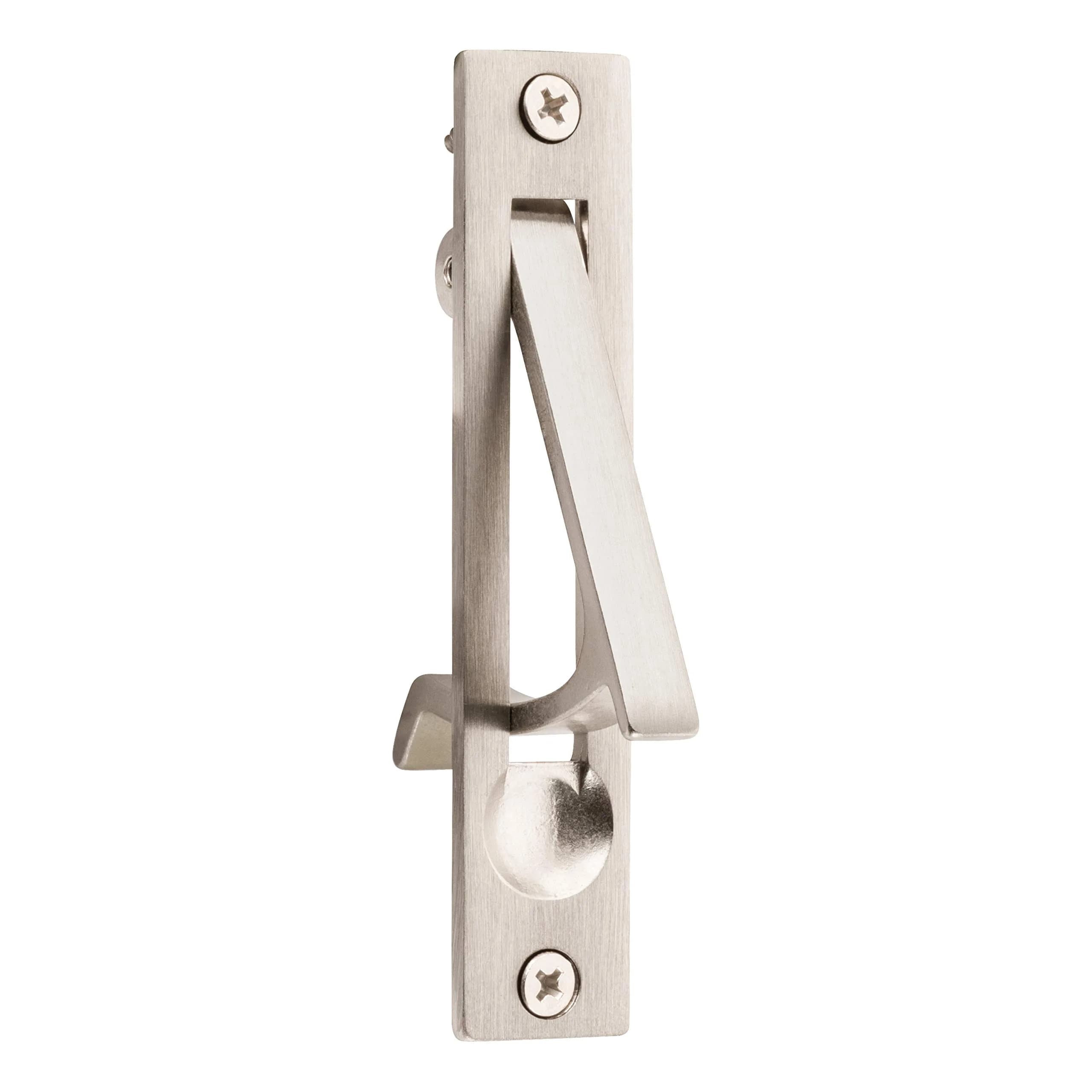 Dontay 4" Stainless Steel Pocket Door Edge Pull | Flush Mount Sliding Door Handle (Satin Nickel) - main product image