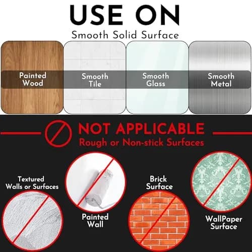 Niceyos Universal Pot Lid Organizer 6 Pack | Wall Mount Kitchen Storage Rack Fits 6"-13" Lids thumbnail 5
