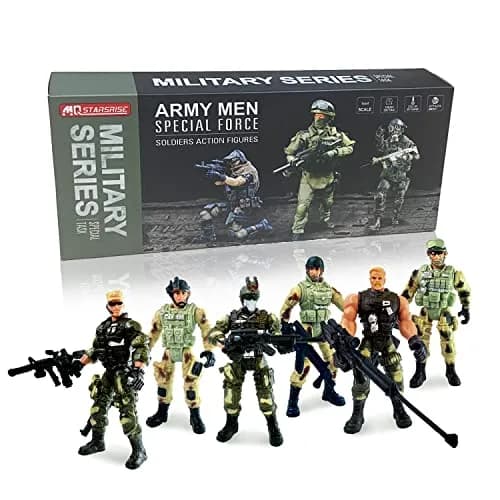 MQSTARSRISE Army Men Action Figures with Weapons | Detachable & Safe Plastic Playset thumbnail 1