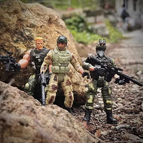MQSTARSRISE Army Men Action Figures with Weapons | Detachable & Safe Plastic Playset thumbnail 6
