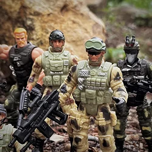 MQSTARSRISE Army Men Action Figures with Weapons | Detachable & Safe Plastic Playset thumbnail 7