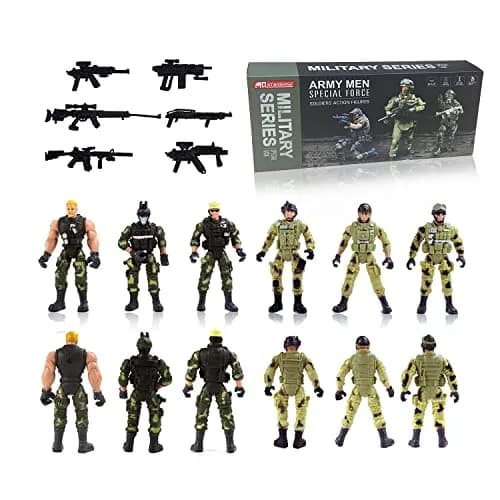 MQSTARSRISE Army Men Action Figures with Weapons | Detachable & Safe Plastic Playset thumbnail 3