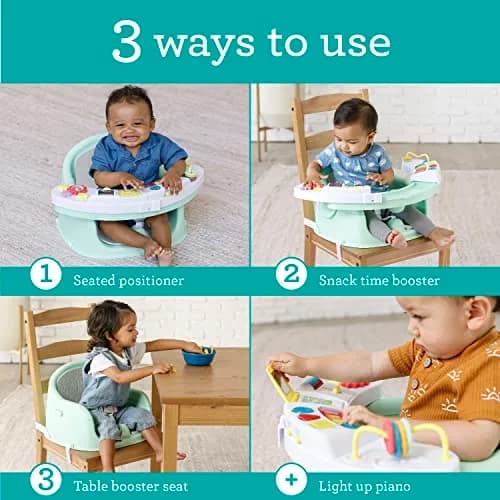 Infantino Baby Seat & Booster Mint | 3-in-1 Discovery, Play & Snack thumbnail 2