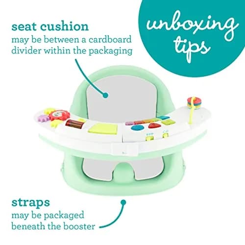 Infantino Baby Seat & Booster Mint | 3-in-1 Discovery, Play & Snack thumbnail 3