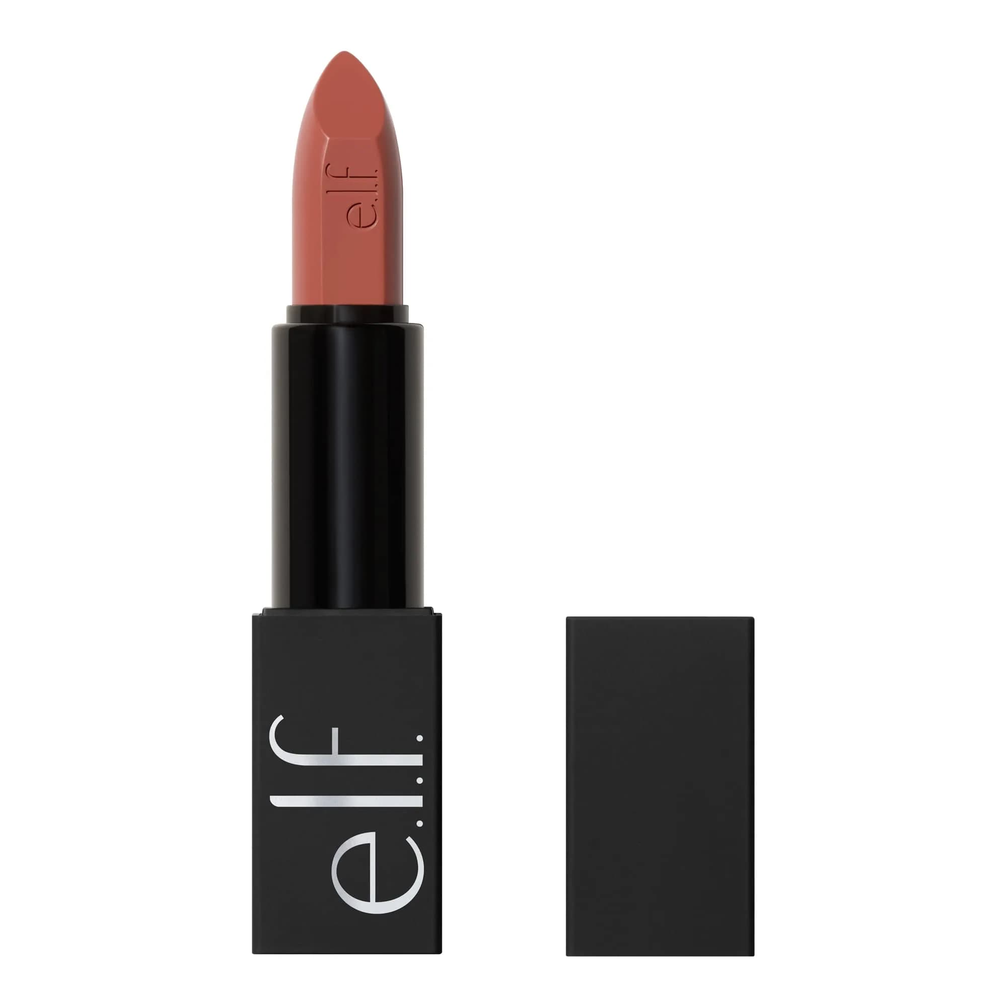 e.l.f. O Face Satin Lipstick Shameless | Vegan & Cruelty-Free Creamy Lipstick with Squalane & Jojoba Esters — Standing Ovation