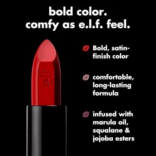e.l.f. O Face Satin Lipstick Vocal | Richly Pigmented, Nourishing, Long-Lasting Creamy Lipstick thumbnail 7
