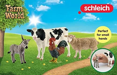 Schleich Farm World Starter Playset with 4 Realistic Animal Figures | Kids 3+ Years thumbnail 5