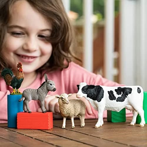 Schleich Farm World Starter Playset with 4 Realistic Animal Figures | Kids 3+ Years thumbnail 2