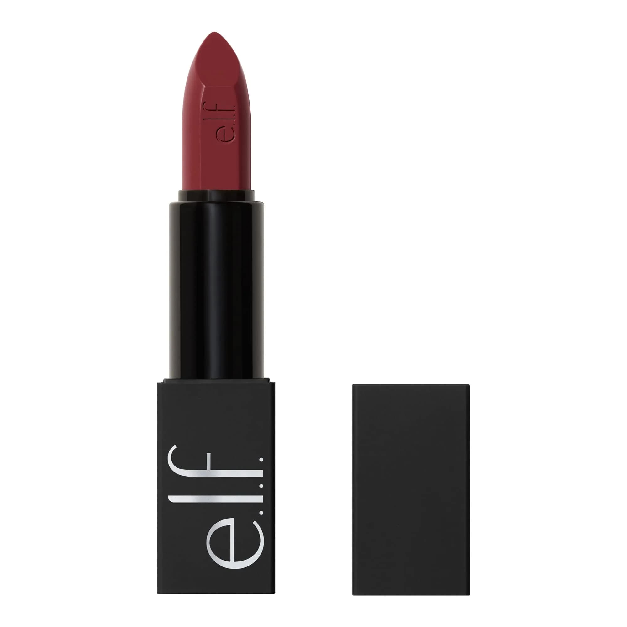 e.l.f. O Face Satin Lipstick Shameless | Vegan & Cruelty-Free Creamy Lipstick with Squalane & Jojoba Esters - main product image