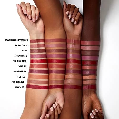 e.l.f. O Face Satin Lipstick Shameless | Vegan & Cruelty-Free Creamy Lipstick with Squalane & Jojoba Esters thumbnail 3