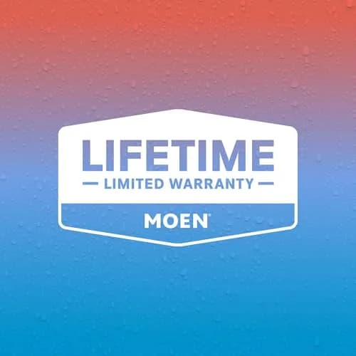 Moen 8-inch Wall Mount Curved Shower Arm with Flange, Brushed Nickel | 20.3 cm Reach for Standard Shower Setups thumbnail 2