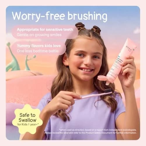 Boka Fluoride-Free Kids Toothpaste Watermelon Mint Nano Hydroxyapatite 113g (4 oz) | Enamel Strengthening thumbnail 4