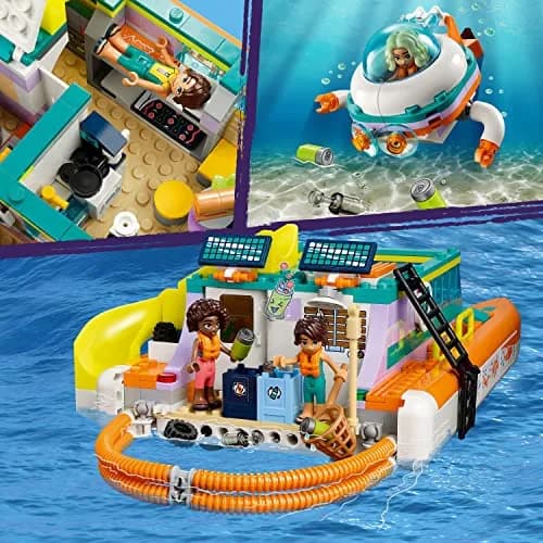 LEGO Friends Sea Rescue Boat 41734 | Ocean Life Role Play for Kids 7+ thumbnail 5