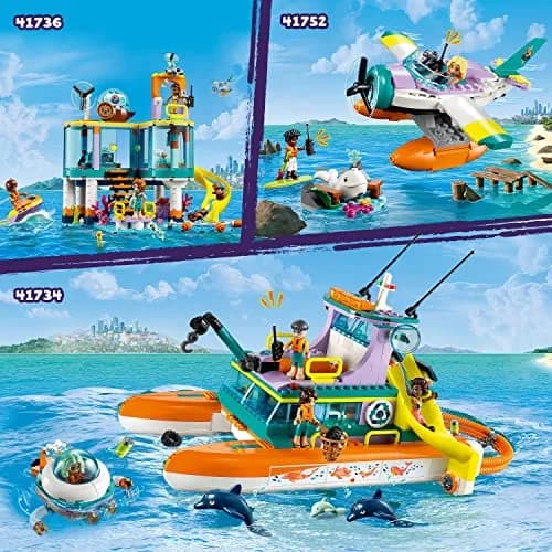 LEGO Friends Sea Rescue Boat 41734 | Ocean Life Role Play for Kids 7+ thumbnail 6