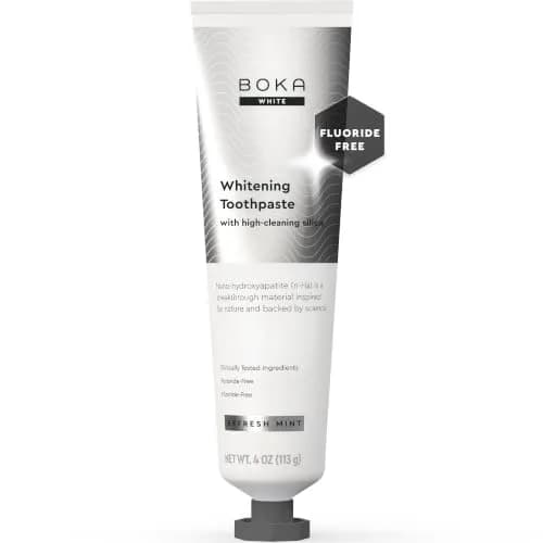 Boka Whitening Toothpaste with Nano Hydroxyapatite, 113g (4 Ounce) | Clinically Shown to Reduce Stains thumbnail 1