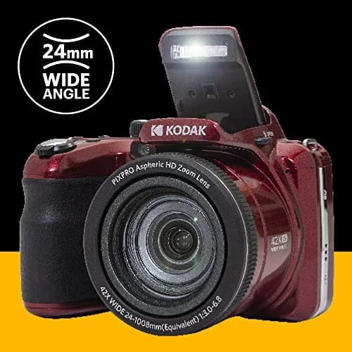 KODAK PIXPRO AZ425 Digital Camera 20MP 42x Optical Zoom Red | 1080p HD Video thumbnail 5
