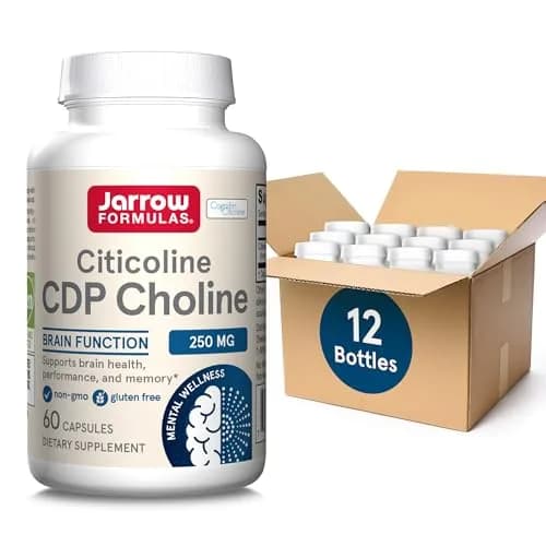 Jarrow Formulas Citicoline CDP Choline 250 MG Capsules | 720 Count (Pack of 120) thumbnail 1