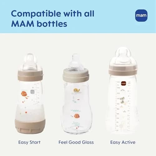 MAM Baby Bottle Anti-Colic Extra Slow Nipples Fits All MAM Bottles | Reduces Gas & Discomfort thumbnail 5
