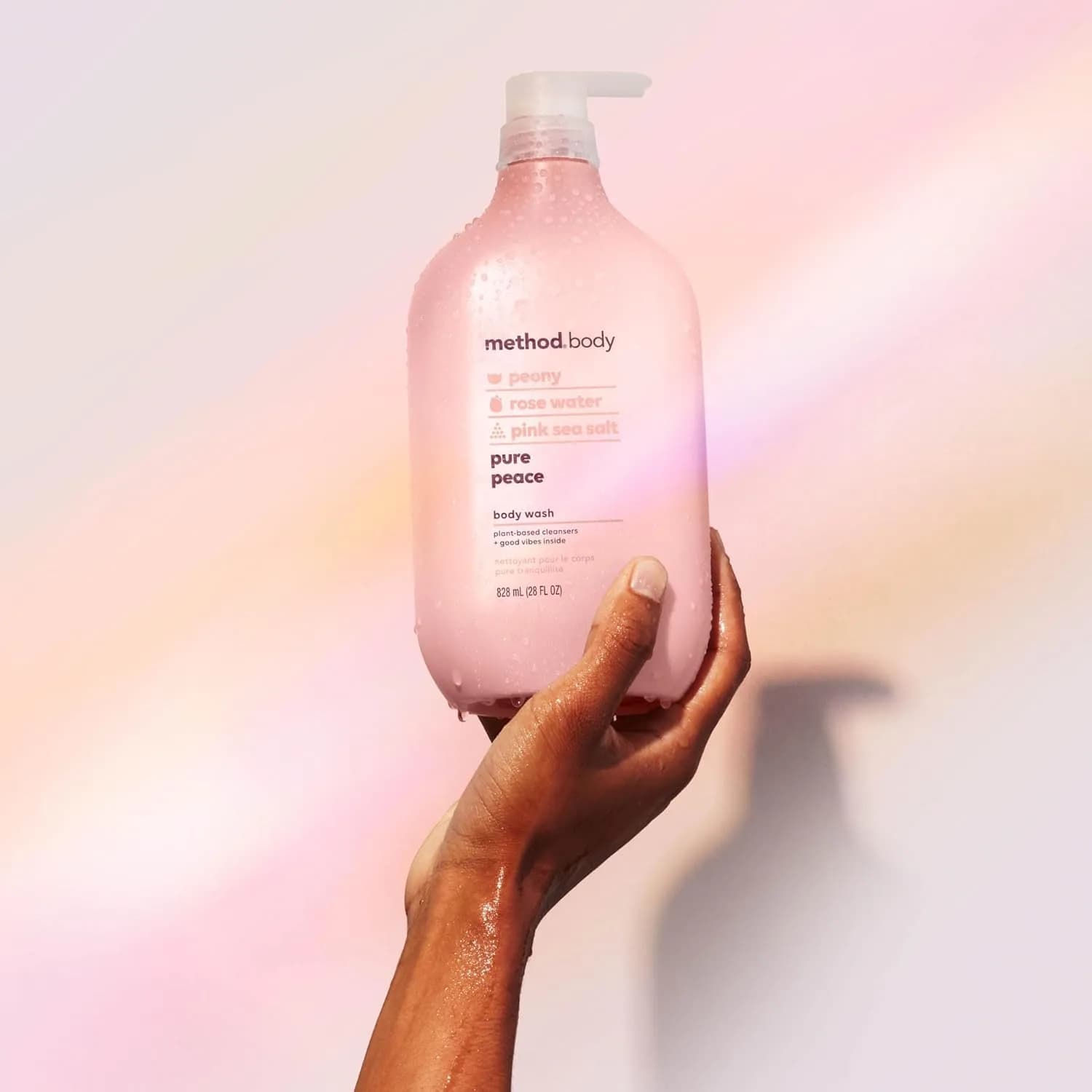 Method Pure Peace Body Wash with Peony, Rose Water & Pink Sea Salt, 794g (28 oz) | Gentle Hydrating Cleanser thumbnail 6