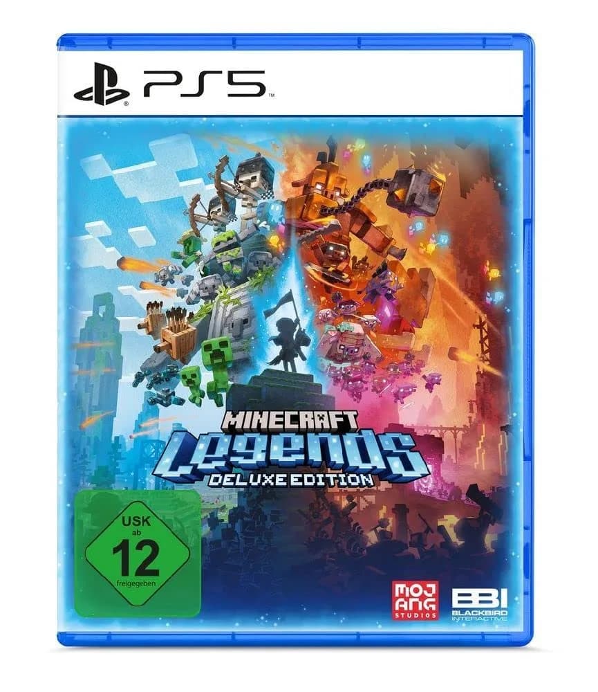 GSWQUJO Minecraft Legends - Deluxe Edition - PS5 | Rich World, Six Skins, Multiplayer Support - main product image