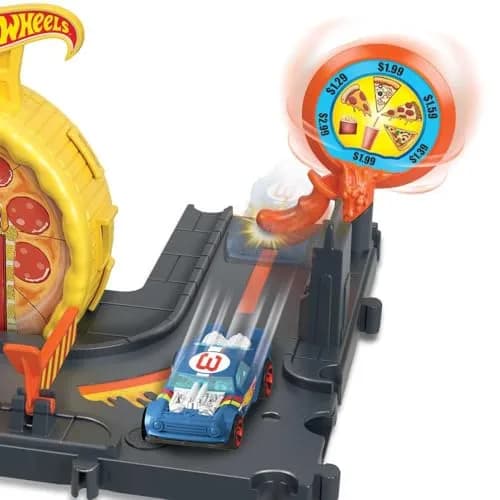 Hot Wheels City Speedy Pizza Pick-Up Playset with 1 Vehicle | Connects to Other Hot Wheels City Sets thumbnail 5