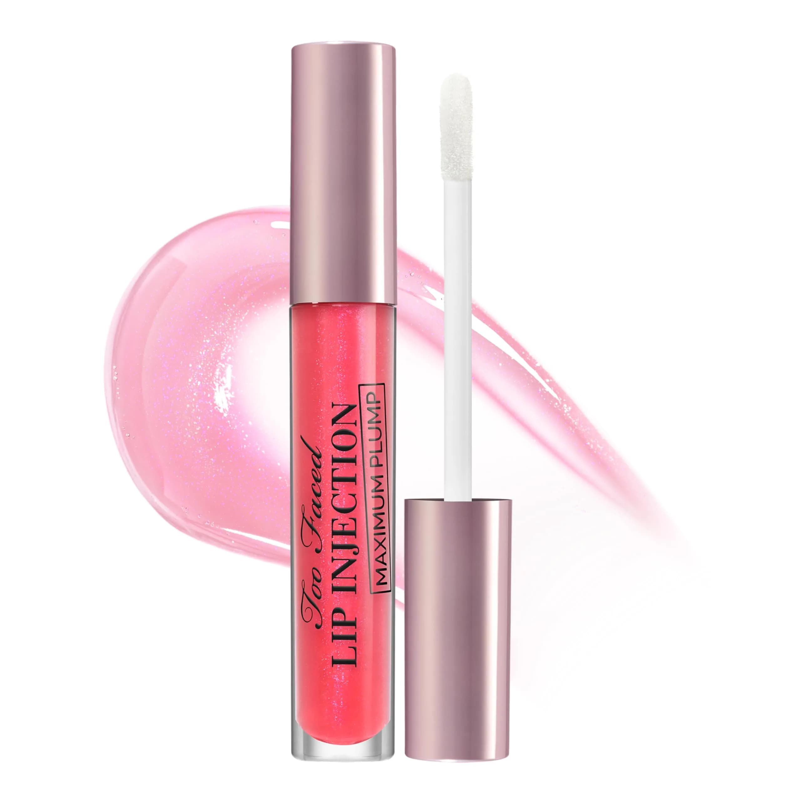 Too Faced Lip Injection Extreme Lip Plumper Gloss | Hydrating, Glossy, & Helps Volume Appear Fuller Over Time, Travel Size, 0.10 Fl Oz (3 ml) — Yummy Bear