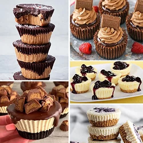 Sidosir Peanut Butter Cup Mold 3pcs | Silicone Mini Tart Pan for Fat Bombs & Brownies thumbnail 6