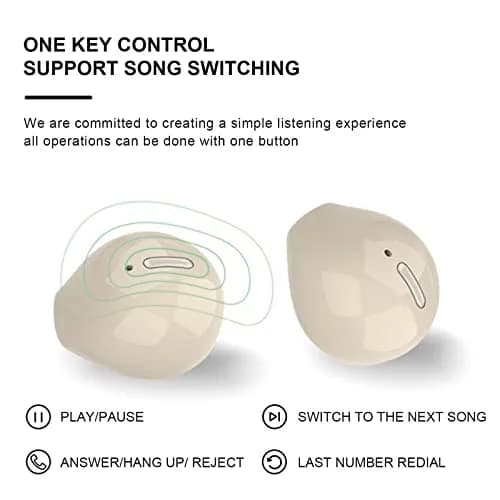 Xmenha Smallest Invisible Wireless Earbuds | Ultra Mini Bluetooth Micro Sleep Earphones thumbnail 7