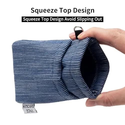 Face Shadow Soft Eyeglass Case for Women & Men | Holds Two Pairs, Squeeze Top, Microfiber Lined thumbnail 2