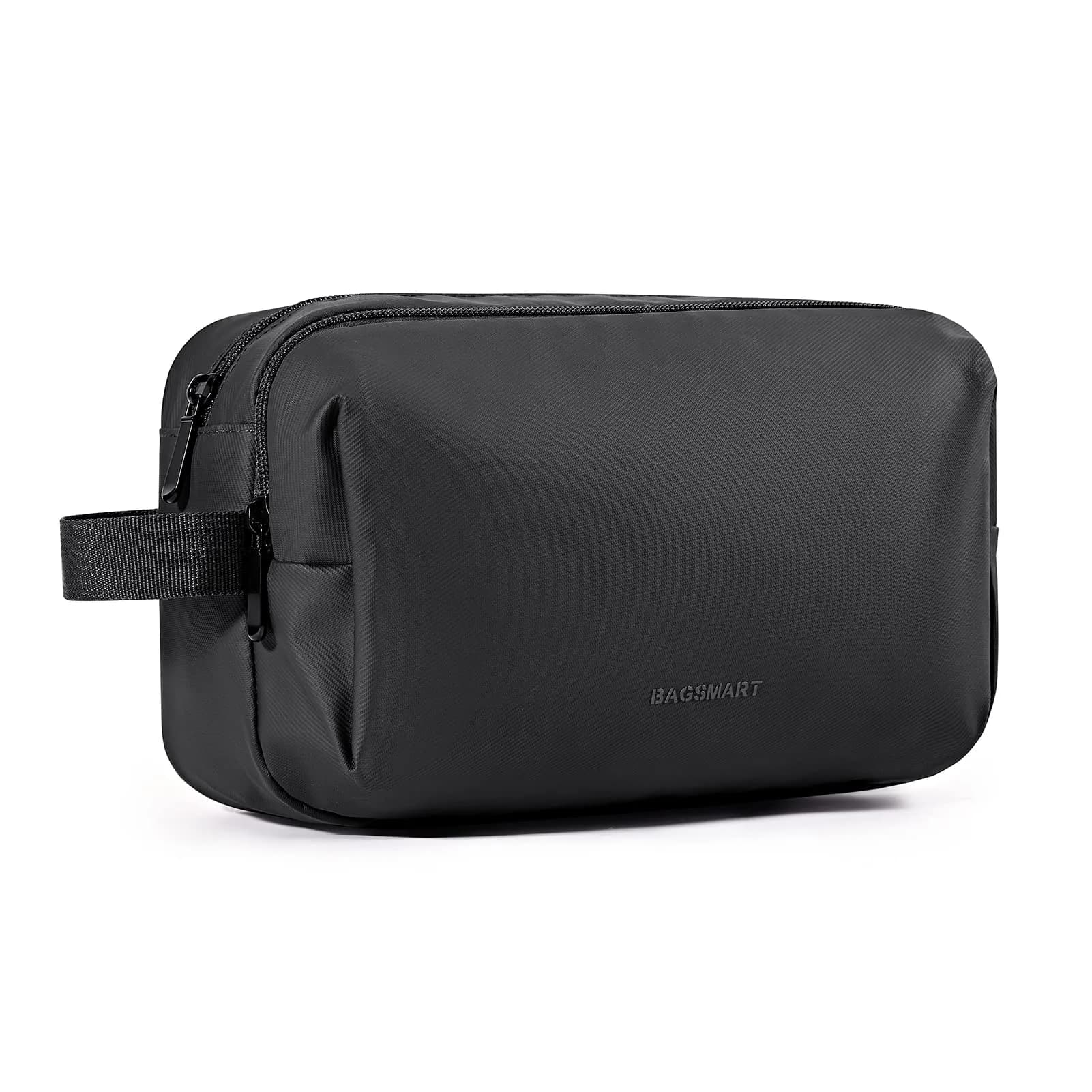BAGSMART Toiletry Bag for Men, Travel Organizer, Water-Resistant, Black, Medium | Spacious & Multi-Functional — Black-basic