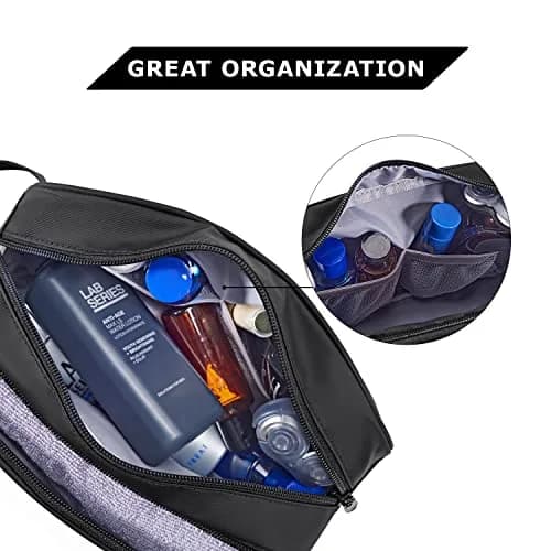 BAGSMART Toiletry Bag for Men | Water-Resistant Travel Organizer with Large Capacity (10.6''L*3.9''W*6.7''H) thumbnail 2
