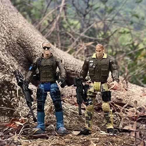 MQSTARSRISE Army Men Action Figures, 6 Pcs Soldiers Toy Set | Realistic Military Playset for Kids thumbnail 6