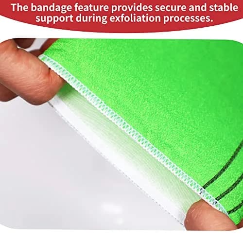 etreetowel Korean Exfoliating Bath Mitts (4 Pcs) | Premium Viscose Rayon Body Scrub Gloves thumbnail 4